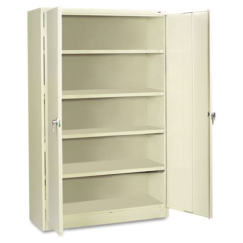 tennsco-assembled jumbo steel storage cabinet 48w x 24d x 78h|48w x 24d x 78h.